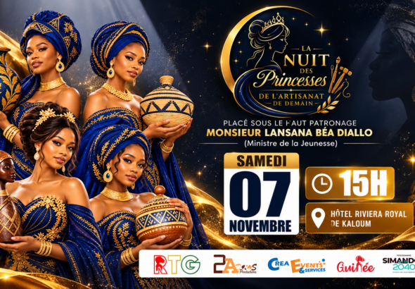 affiche luxueuse de la nuit des princesses de l’artisanat